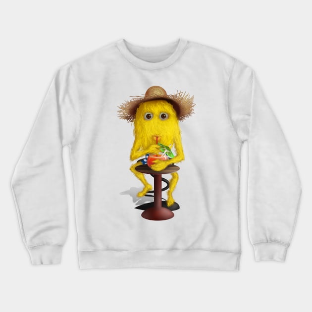 Yellow creature Crewneck Sweatshirt by lidijaarts